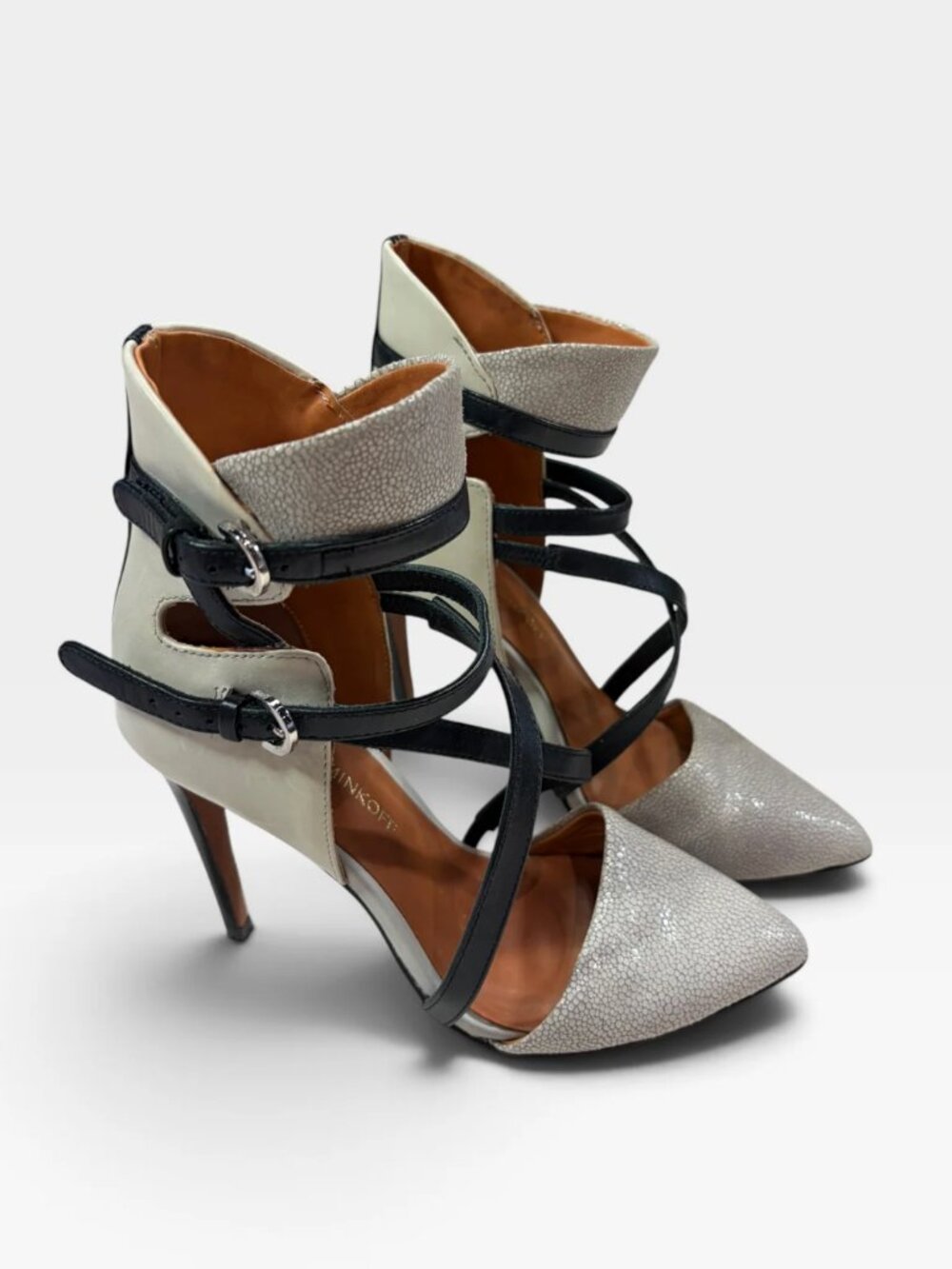 Rebecca Minkoff Cream Heels, 6